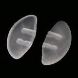 Maxbell 25 Pairs Push Silicone Nose Pads for Glasses Spectacles Eyeglass 15mm Clear