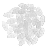Maxbell 25 Pairs Push Silicone Nose Pads for Glasses Spectacles Eyeglass 15mm Clear