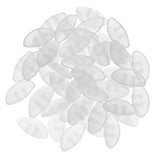 Maxbell 25 Pairs Push Silicone Nose Pads for Glasses Spectacles Eyeglass 15mm Clear