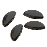Maxbell 25 Pairs Push Silicone Nose Pads for Glasses Spectacles Eyeglass 15mm Black
