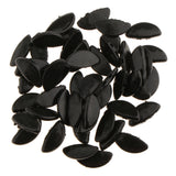Maxbell 25 Pairs Push Silicone Nose Pads for Glasses Spectacles Eyeglass 15mm Black