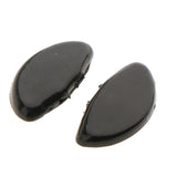 Maxbell 25 Pairs Push Silicone Nose Pads for Glasses Spectacles Eyeglass 15mm Black