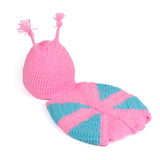 Maxbell Lovely Knit Crochet Butterfly Clothes Photo Prop Outfits For Baby Pink