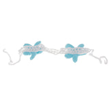 Maxbell Newborn Baby Photography Prop Crochet Mermaid Headband Bra Tail Blue