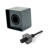 Maxbell Square Mic Microphone Logo Flag Station Log Interview Meeting Speech Black