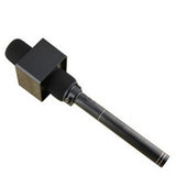 Maxbell Square Mic Microphone Logo Flag Station Log Interview Meeting Speech Black