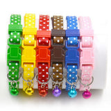 Maxbell Adjustable Puppy Dog Kitten Cat Safety Collar Neck Buckle Strap w/ Bell Gren