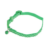 Maxbell Adjustable Puppy Dog Kitten Cat Safety Collar Neck Buckle Strap w/ Bell Gren