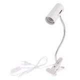 Maxbell Gooseneck Reptile Ceramic Heating Light Bulb Lamp Holder E27 EU Plug White