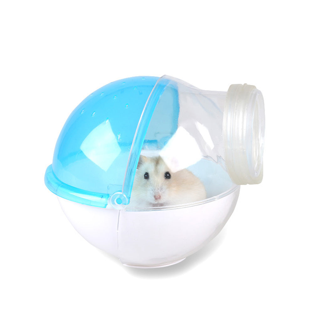 Maxbell Hamster Mouse Small Pet Bathroom Cage Box Bath Sand Sauna Toilet Blue