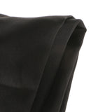 Maxbell Solid Color Satin Silk Bedding Duvet Cover Set , King Size Bed Black