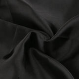 Maxbell Solid Color Satin Silk Bedding Duvet Cover Set , King Size Bed Black