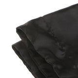 Maxbell Solid Color Satin Silk Bedding Duvet Cover Set , King Size Bed Black