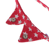 Maxbell Spots Decorating Pet Dog Necktie Collar Leash with Nail Catcher Red S