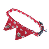 Maxbell Spots Decorating Pet Dog Necktie Collar Leash with Nail Catcher Red S