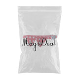 Maxbell Spots Decorating Pet Dog Necktie Collar Leash with Nail Catcher Red S