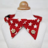 Maxbell Spots Decorating Pet Dog Necktie Collar Leash with Nail Catcher Red S