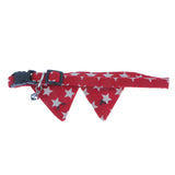 Maxbell Spots Decorating Pet Dog Necktie Collar Leash with Nail Catcher Red S