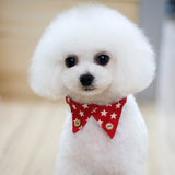 Maxbell Spots Decorating Pet Dog Necktie Collar Leash with Nail Catcher Red S