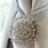 Maxbell Magnetic Crystal Curtain Clip Tiebacks Tie Backs Buckle Luxury  Golden