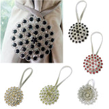 Maxbell Magnetic Crystal Curtain Clip Tiebacks Tie Backs Buckle Luxury  Golden