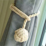 Maxbell 2 Piece Curtain Rope Tie Backs Ball Tiebacks Holdbacks Home Decor White