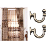 Maxbell 2 Pieces Metal Curtain Tieback Hooks Holders Wall Door Hangers Bronze