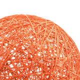 Maxbell Rattan Wicker Woven Ball Globe Ceiling Pendant Light Lamp Shade 20cm orange