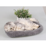 Maxbell Super Soft Washable Pet Cat Dog Cushion Sleeper Mat Warm House Pad L Grey