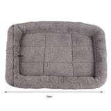 Maxbell Super Soft Washable Pet Cat Dog Cushion Sleeper Mat Warm House Pad L Grey