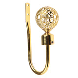 Maxbell Fashionable Hollowed-Out Design U Shape Curtain Tieback Hook Gold