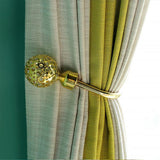 Maxbell Fashionable Hollowed-Out Design U Shape Curtain Tieback Hook Gold