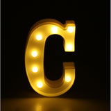 Maxbell Creative LED Alphabet Light Marquee Letter Light Alphabet Light Up Sign C