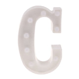 Maxbell Creative LED Alphabet Light Marquee Letter Light Alphabet Light Up Sign C