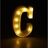 Maxbell Creative LED Alphabet Light Marquee Letter Light Alphabet Light Up Sign C