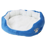 Maxbell Small Pet House Plush Bed Dog Mattress Puppy Kennel Cat Bed Pads Blue