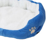 Maxbell Small Pet House Plush Bed Dog Mattress Puppy Kennel Cat Bed Pads Blue