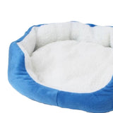 Maxbell Small Pet House Plush Bed Dog Mattress Puppy Kennel Cat Bed Pads Blue