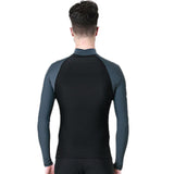 Maxbell Mens Anti UV Long Sleeve Rash Guard Wetsuit Top Surfing Swimming Diving 3XL