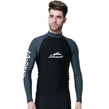 Maxbell Mens Anti UV Long Sleeve Rash Guard Wetsuit Top Surfing Swimming Diving 3XL