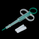 Maxbell Pet Dog Cat Capsule Tablet Pill Gun Piller Pusher Syringe Doser Set--Green