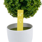 Maxbell 100 pcs Long Stick in Plastic Garden Plant Seed Labels Nursery Stake Tags - Yellow