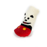 Maxbell Smile Bear Pattern Pet Dog Puppy Cat Non-slip Socks with Cute Paw Prints S