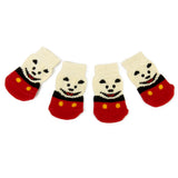 Maxbell Smile Bear Pattern Pet Dog Puppy Cat Non-slip Socks with Cute Paw Prints S