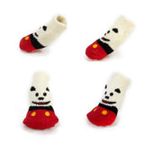 Maxbell Smile Bear Pattern Pet Dog Puppy Cat Non-slip Socks with Cute Paw Prints S