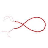 Maxbell 5mm Natural Red Coral Round Loose Beads Strand 16 Inch