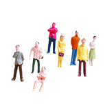 Maxbell 100pcs Painted Model Train People Figures Scale TT (1 to 100)