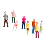 Maxbell 100pcs Painted Model Train People Figures Scale TT (1 to 100)