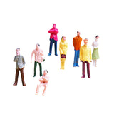 Maxbell 100pcs Painted Model Train People Figures Scale TT (1 to 100)