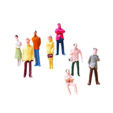 Maxbell 100pcs Painted Model Train People Figures Scale TT (1 to 100)